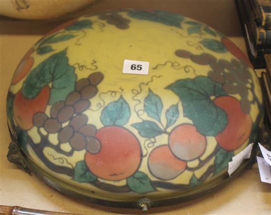 French glass fruit designed light fitting